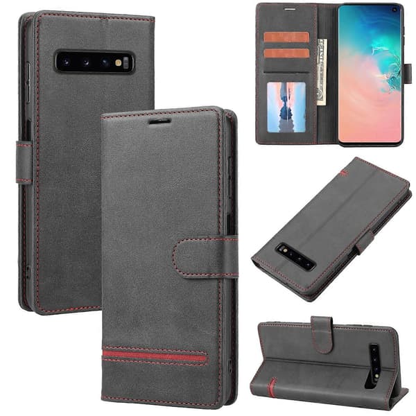 För Samsung Galaxy S10 Classic Wallet Flip Läder Phone Case