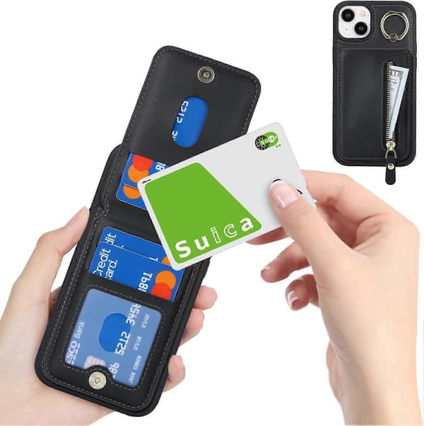 Nahkakotelo iPhone 13:lle – Musta