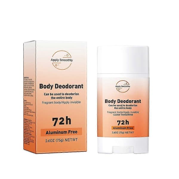 Aluminiumdeodorantstift med 72 timmars luktskydd, för hela kroppen, doft av mandarin, 75 g