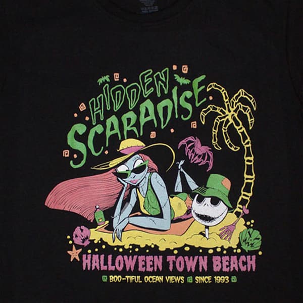 Nightmare Before Christmas Unisex voksen Hidden Scaradise T-skjorte