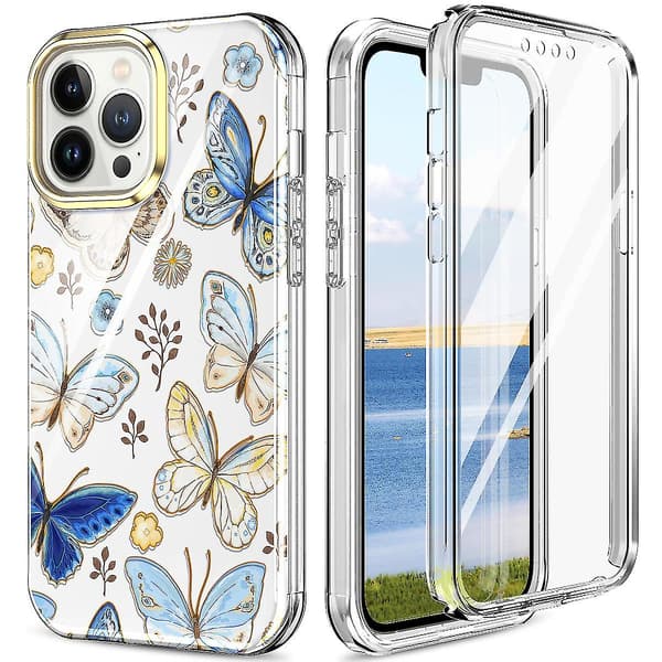 Magic Color Case iPhone 13 Prolle, sisältää näytönsuojan, tukee langatonta latausta, pudotussuoja
