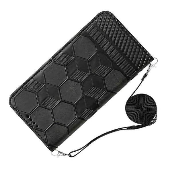 Til iPhone 13 mini Crossbody Fodbold Tekstur Magnetisk PU Telefoncover Til iPhone 13 Mini