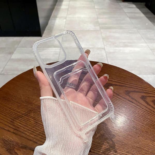 Kortspor TPU-deksel til iPhone 16