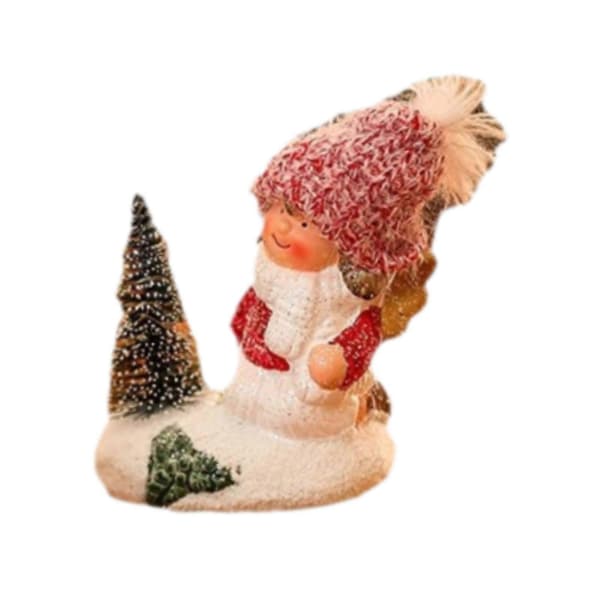 Julepige figur julepynt juledekorationer samlerobjekt