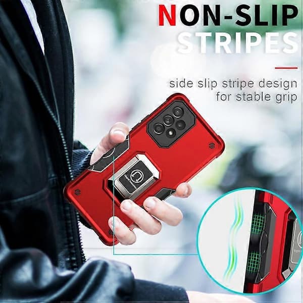 For Samsung Galaxy A53 5G Ring Holder Non-slip Armor Phone Case