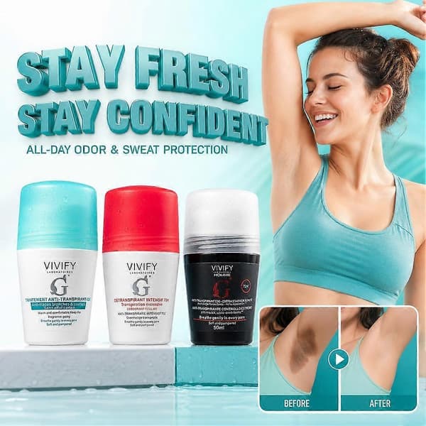 Roll-On Deodorant Snabbtorkande Formula Långvarigt Skydd