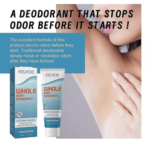 1-3X Kropsdeodorant til kvinder Mænd Deodorant Stick Antiperspirant Duft