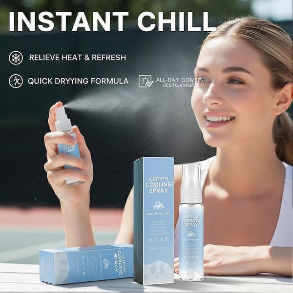 Ice Fresh Kylspray 30ml - Blå, För Svettkontroll