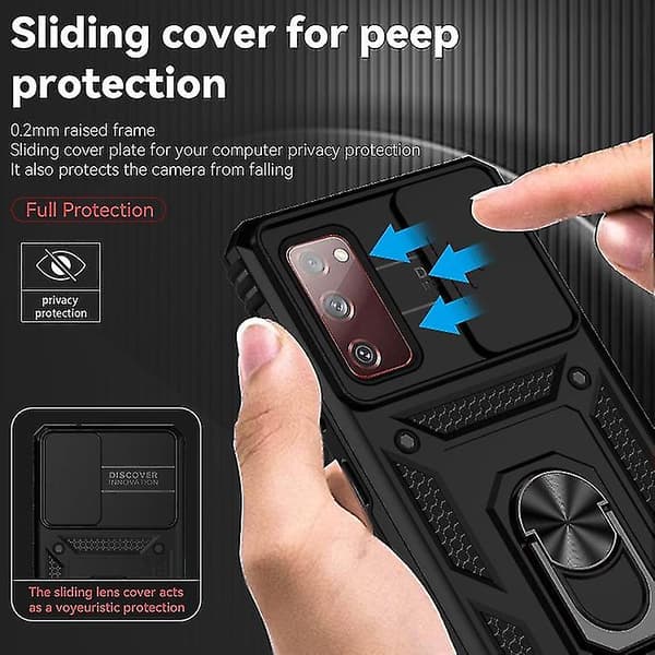 För Samsung Galaxy S21 + 5g glidande Camshield Holder Phone Case