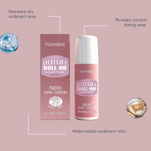 2 stk. Roll-on Deodorant, Lavendelduft, Holder dig frisk