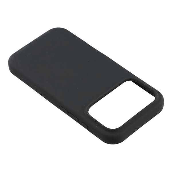 För iPhone 17 Pro Mobilskal Solid Silikon Stötsäkert Mobilskal (Svart, Svart)