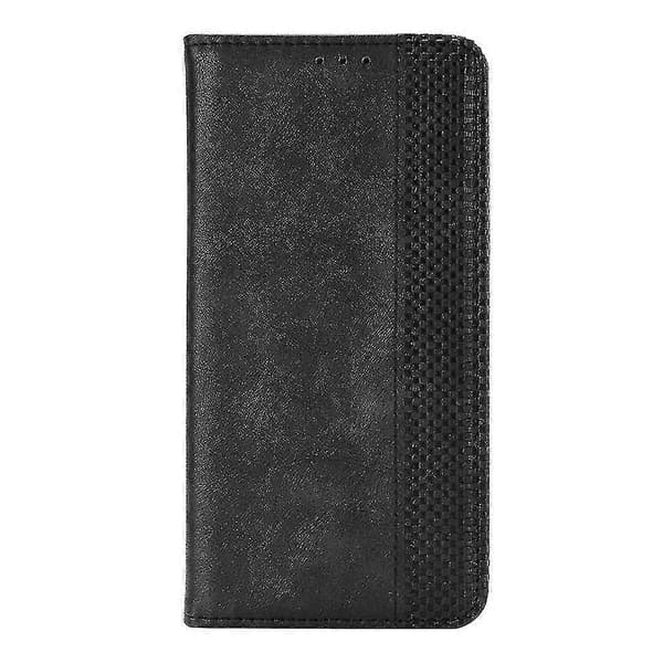 Julemagnetisk Autoabsorberet PU Læder Pung Stand Flip Cover Etui Til iPhone 13 6.1 Tommer - Sort