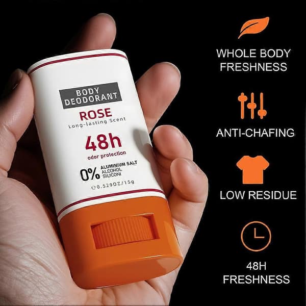 Glacier Solid Body Deodorant Stick - 48 timers friskhed, ikke-fedtet