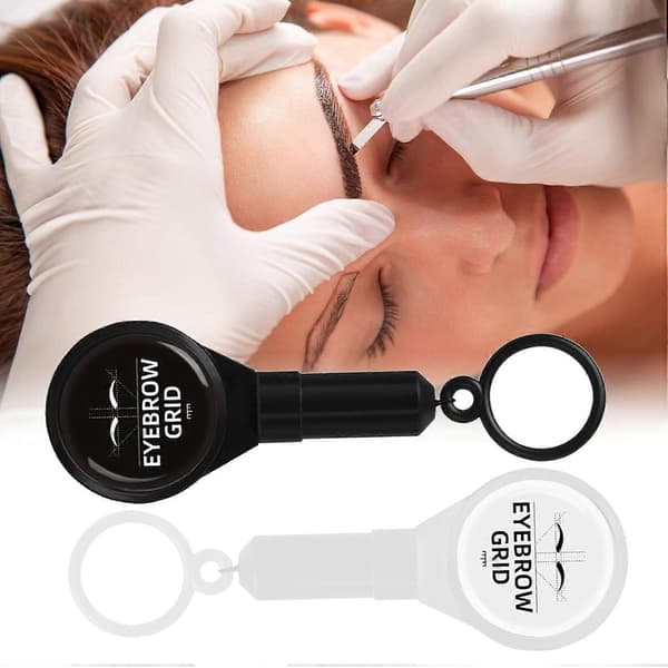 Microblading Eyebrow Marker Thread, Semi-Permanent Eyebrow Positioning String Eyebrow Grid Eyebrow Mapping String Measuring Tool