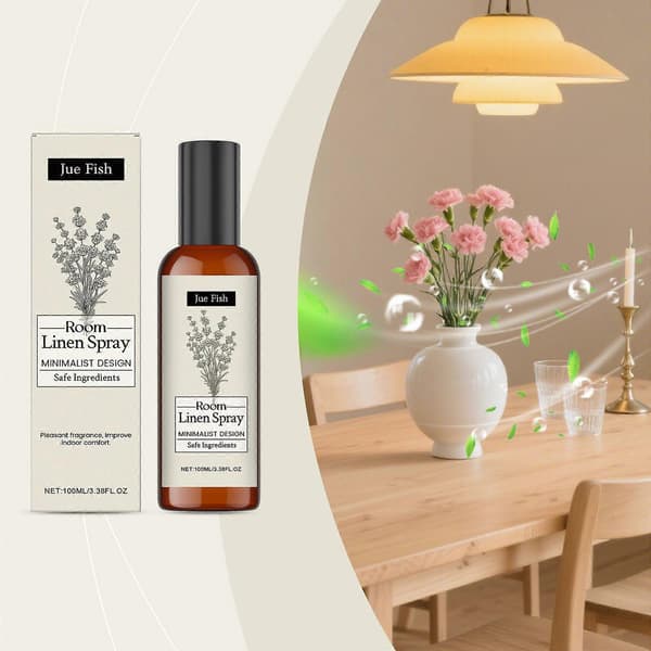 Avslappende lavendelspray for søvn, naturlig linspray for sengetøy, lavendel putespray for søvn, aromaterapi sengespray med eteriske lavendeloljer