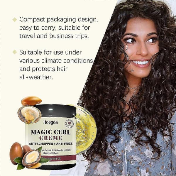 1 stk. Curl Care Stylingcreme, nærende formel med sheasmør og arganolie til bløde, definerede krøller