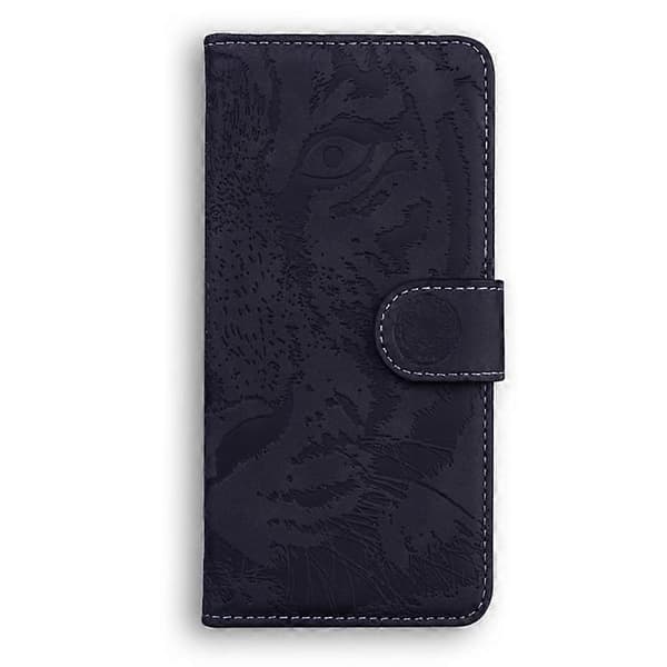 iPhone 17 Tigerpräglad Läderfodral