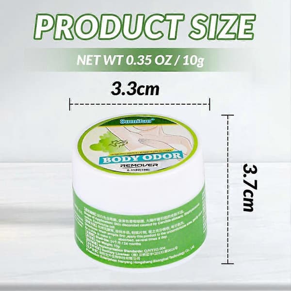 Luktfjernerkrem Kropp Armhule Underarm Svette Deodorant 20g,. Lindring Ny