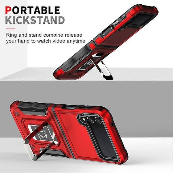 Til Samsung Galaxy Z Flip3 5G Ringholder Skridsikkert Armor Telefoncover