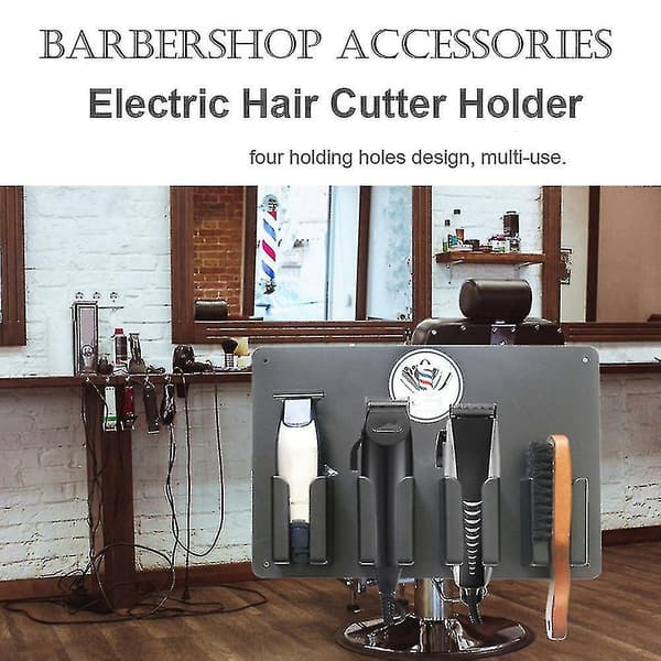 Hårklipperstativ Barberstasjon Barberhøvelholder Frisørtilbehør
