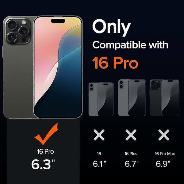 iPhone 16 Pro Krystallklart Kameraglass
