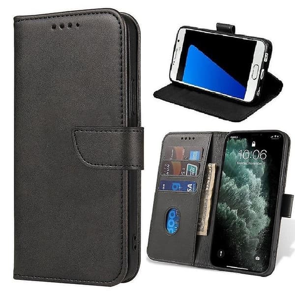 iPhone 13 Pro Max - Bogomslag Etui Mobilpung Sort