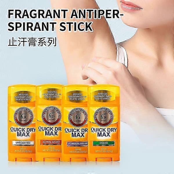 UltraMax, Solid AntiperspirantDeodorant, Parfymefri, Tørr og velduftende, lukt under armene, fjerner kroppslukt