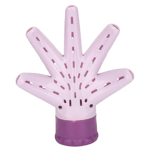 Hårtørrer diffuser professionel håndfladeformet føntørrer diffuser tilbehør til krøllet bølget hår lilla (YMMR)