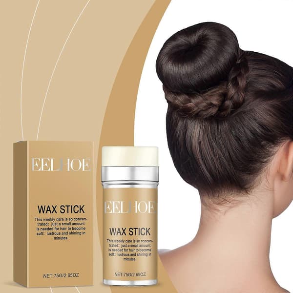 EELHOE Hårvaxstav, Hårstyling, Anti-Frizz, Hårvård Naturlig Glans Solid Styling Bärbart Hårvax