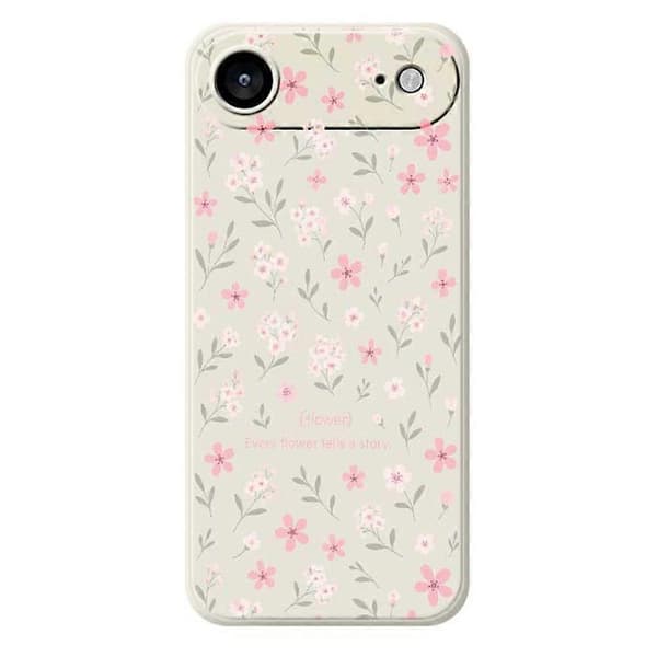 Compatible for iPhone 17 Air Case Small Flower Pattern Print Straight Edge TPU Phone Back Cover