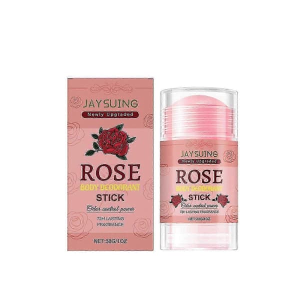 Langvarig Rose Deodorantstift for Armhuler og Kropp, 72-timers Friskhet