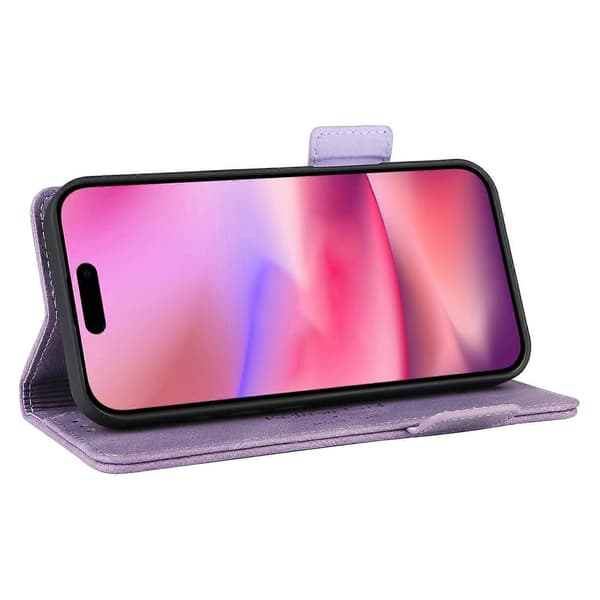 Lädertelefonfodral för iPhone 16