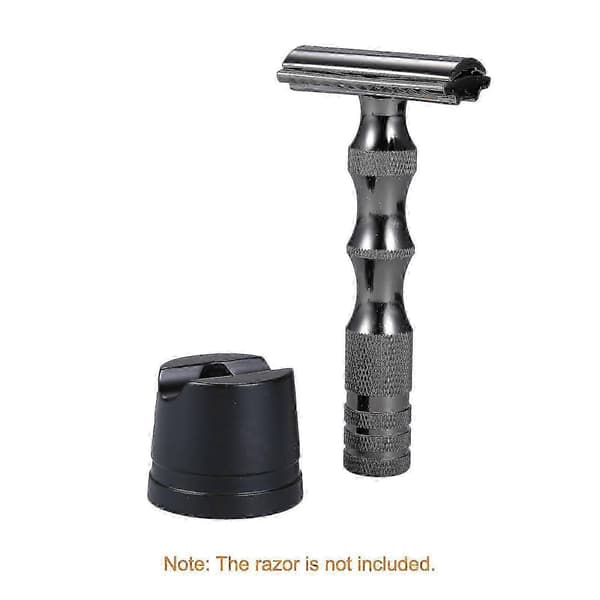 Manuel barberingsstativ til mænd i aluminiumslegering, sikkerhedsbarberingsbase, tilbehør til barbering