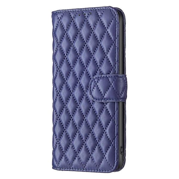 För Samsung Galaxy A41 Diamond Lattice Plånbok Läder Flip Phone Case