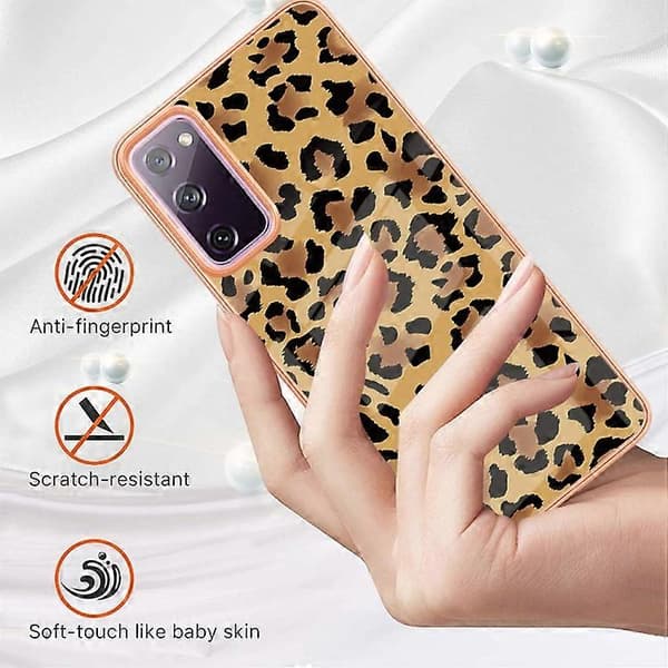 For Samsung Galaxy S20 FE Galvanisering Marmor Dual-side IMD Telefonveske