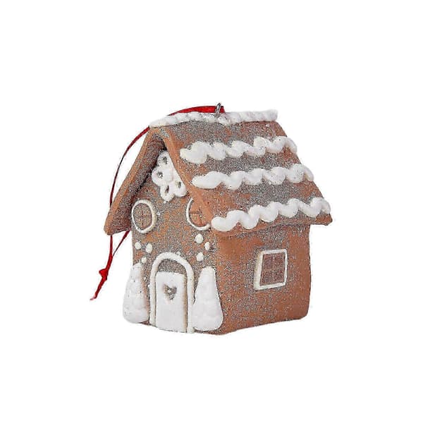 WJTG Julepynt Julepynt i harpiks Lite hus Julepynt Julepynt Mikrolandskap i PVC Lite hus Julepynt Jul