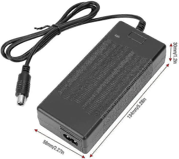 Beste 42V 2A elektrisk sparkesykkel laderadapter E-sparkesykkel lader universell litiumbatterilader strømadapter