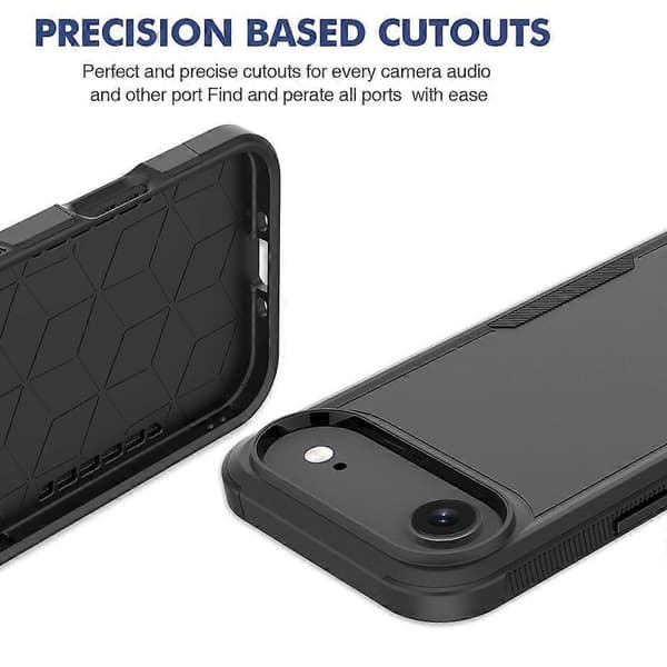 Kompatibel för iPhone 17 Air Case 2 i 1 PC + TPU Stötsäkert Telefonskydd