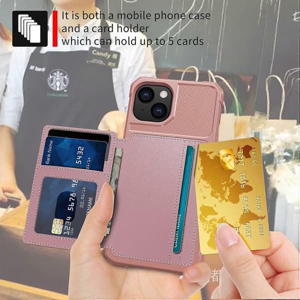 Lompakkokortti nahkakotelo iPhone 13:lle