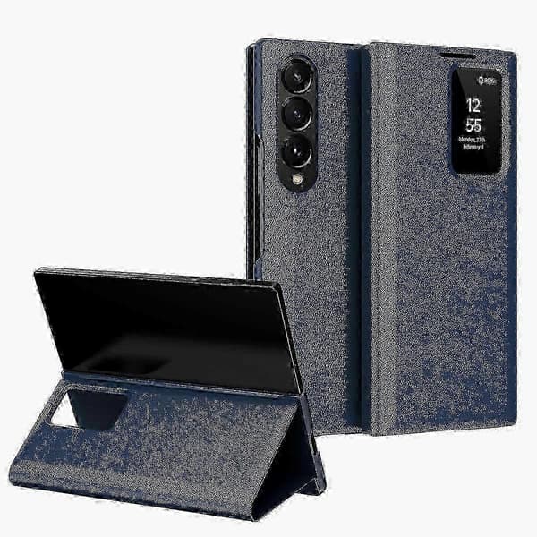 View Window Telefoncover med rum til Samsung Galaxy Z Fold4 Blå z