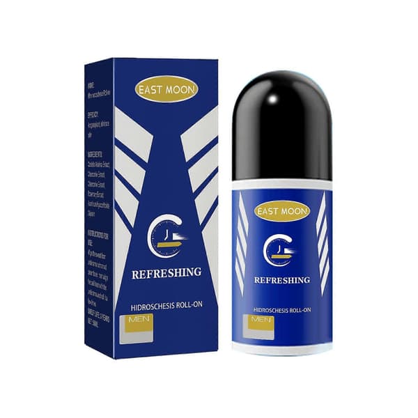 East Moon Herr Antiperspirant Roll-On - Luktkontroll & Långvarig Fräschör Roll-On
