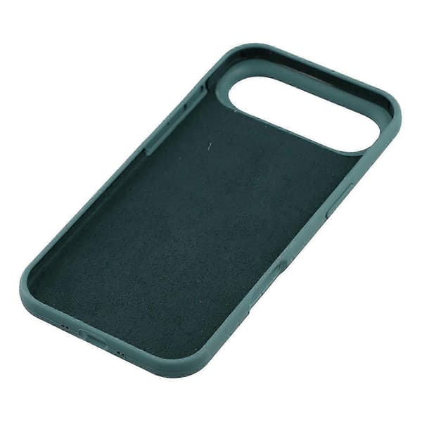 Til iPhone 17 Air Solid Silikon Støtsikkert Telefondeksel - Svartgrønn