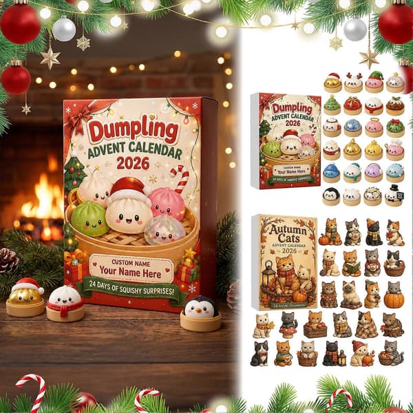 Kat & Kanin Julekalender – 24 Akrylpynt – til Juletræ