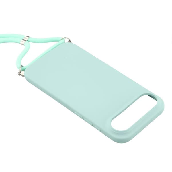 För iPhone 17 Air Fodral Mjukt TPU Fiberfoder Telefonfodral med Axelrem
