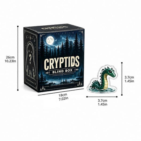 Cryptid-julekalender jule-nedtællingskalender vedhæng til jul og nytår