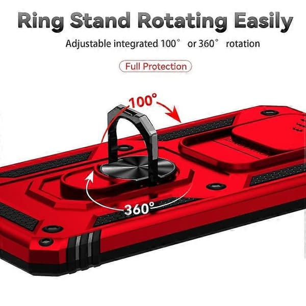 Til Samsung Galaxy J7 Prime skyvbart kameradeksel med holder
