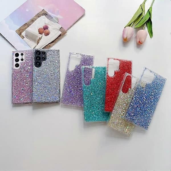 Til Samsung Galaxy A14 5G Glitter Pailletter Epoxy TPU Telefoncover