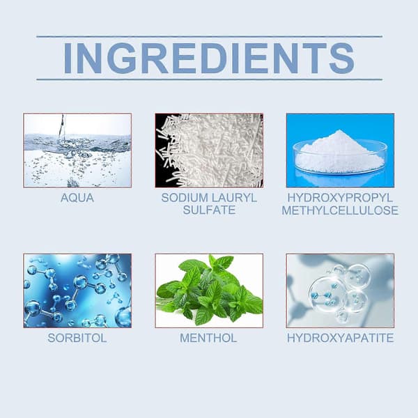 Oralhoe Mint Brightening Toothpaste Tablet, Oral Deodorizer Fresh Breath Portable Toothpaste Chewable Tablet