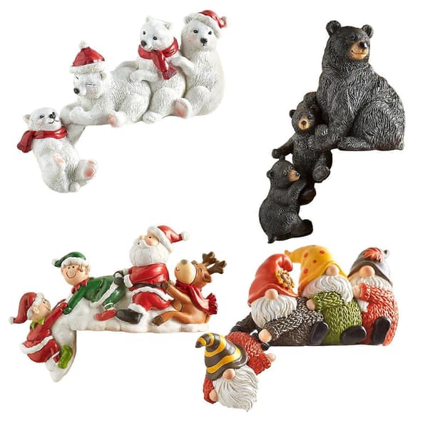 Julepynt på salg, hyllefigur, håndskulptur, juledekorasjon til bordet
