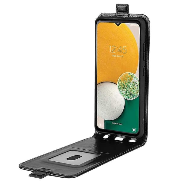 Samsung Galaxy A14 5G / 4G Flip -puhelinkotelo, musta